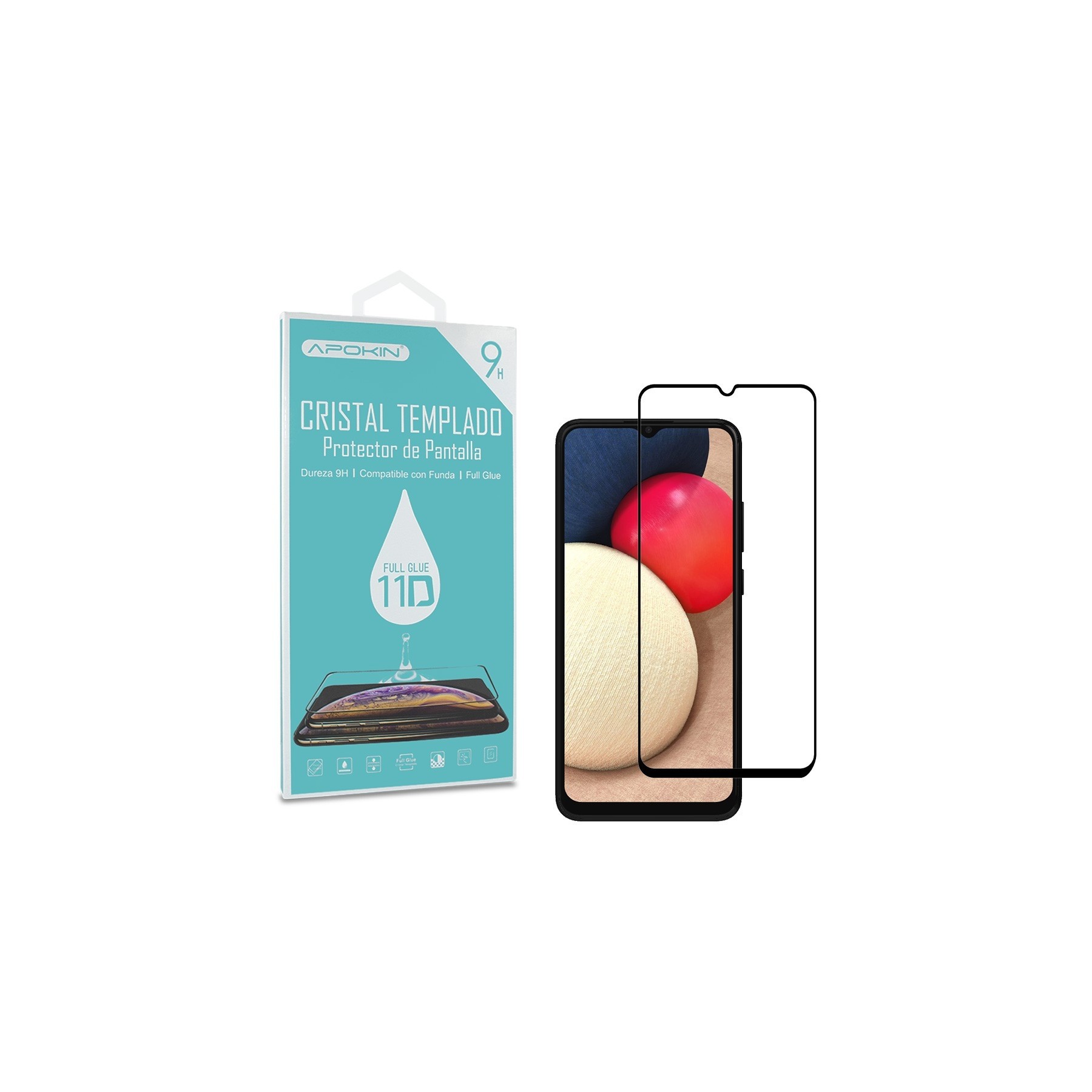 Cristal Templado para Samsung Galaxy A02S,A12,A32-5G Protector Pantalla Curvo