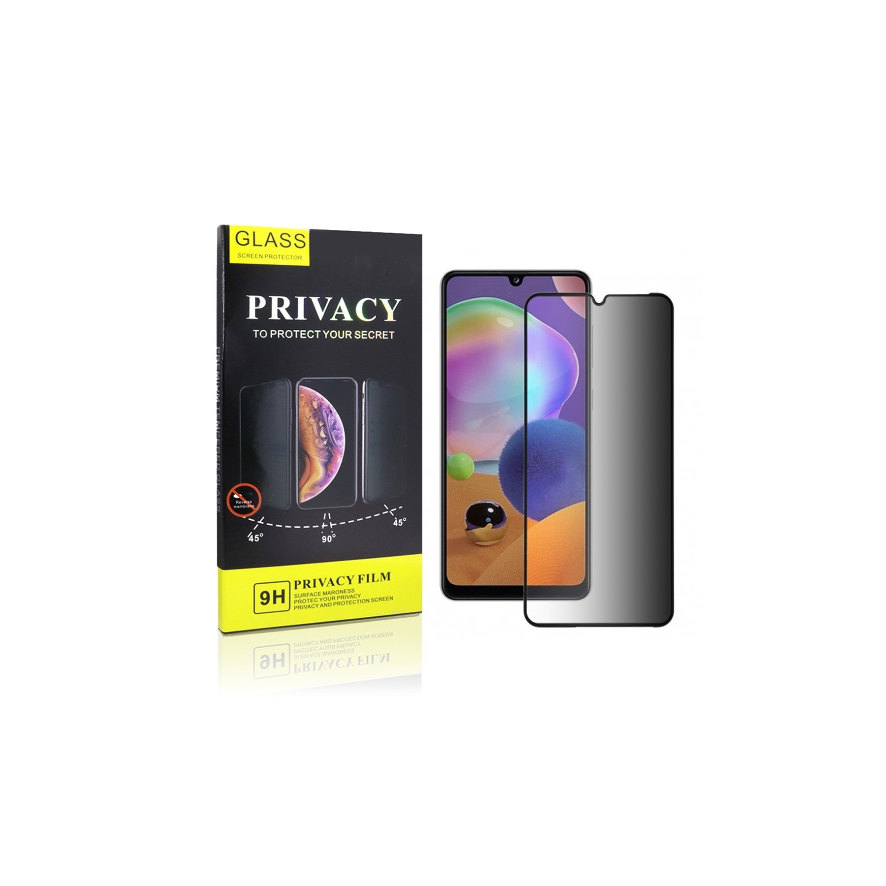 Cristal Templado Privacidad para Samsung Galaxy A31,A32-4G Protector Pantalla 5D