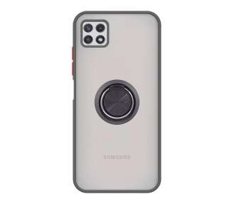 Funda Gel Compatible para Samsung Galaxy A22 5G Imán con soporte Smoked