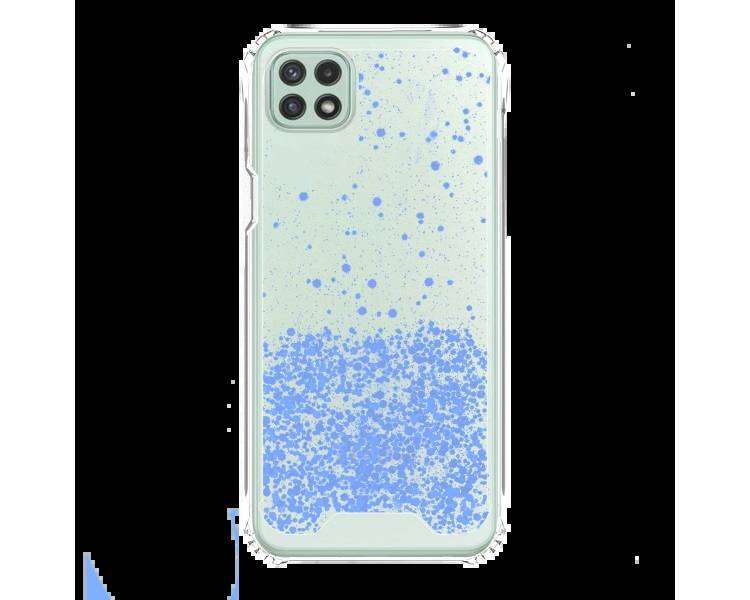 Funda Gel transparente purpurina compatible con Samsung A22 5G