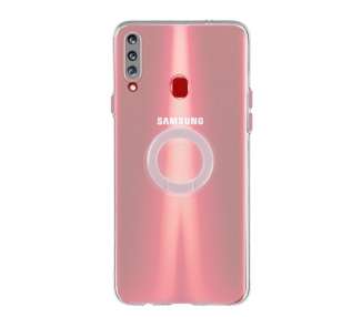 Funda Compatible para Samsung Galaxy A20s Transparente con Anilla