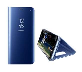 Funda Flip con Stand Compatible para Samsung Galaxy A20S Clear View