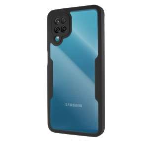 Funda Doble Silicona Anti Golpe Compatible con Samsung Galaxy A12 Delante Detras