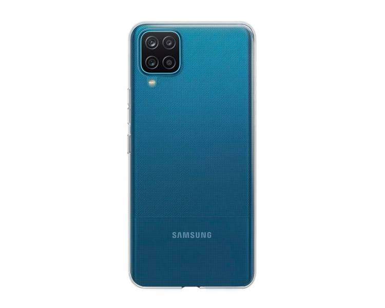 Funda Silicona Compatible con Samsung Galaxy A12 Transparente 2.0MM Extra Grosor