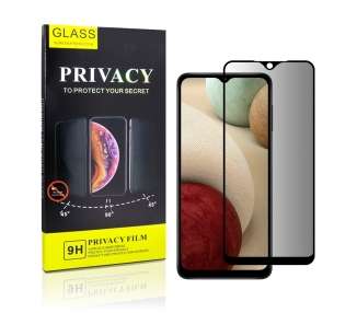 Cristal Templado Privacidad para Samsung A12 Protector de Pantalla 5D Curvo