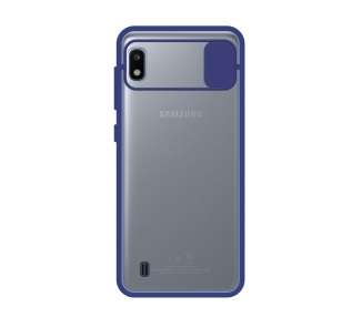 Funda Gel Compatible para Samsung Galaxy A10 con cámara Cubierta Deslizante