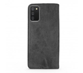 Funda Tapa con Tarjetero Compatible con Samsung Galaxy A02S,A03S Polipiel