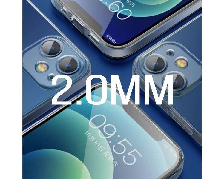 Funda Silicona Compatible con Samsung Galaxy A03 Transparente 2.0MM Extra Groso