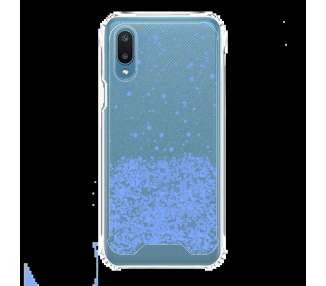Funda Gel transparente purpurina compatible con Samsung A02