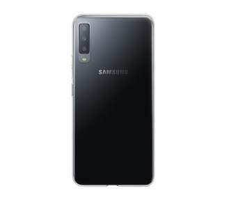 Funda Silicona Compatible con Samsung Galaxy A7 2018 Transparente Ultrafina