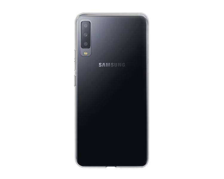 Funda Silicona Compatible con Samsung Galaxy A7 2018 Transparente Ultrafina