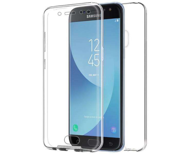 Funda Doble para Samsung Galaxy J7 2017 Silicona Transparente Delantera Trasera