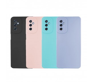 Funda Silicona Suave Compatible con Samsung M52 con Cámara 4D
