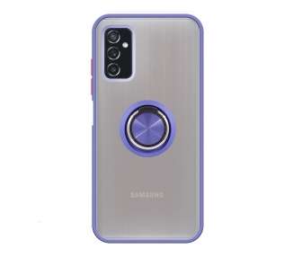 Funda Gel Compatible para Samsung Galaxy M52 Imán con soporte Smoked