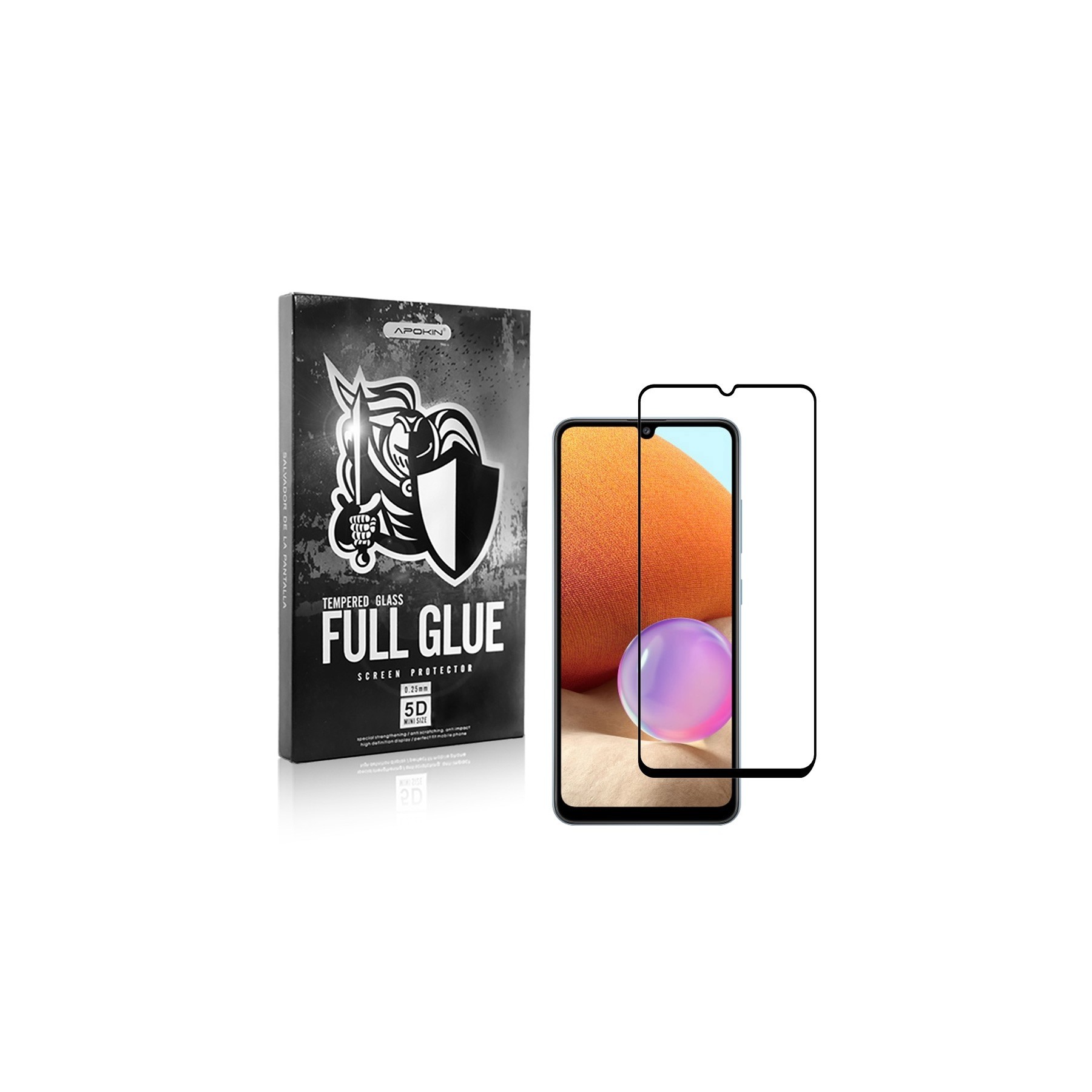 Cristal Templado Full Glue para Samsung Galaxy M32-5G Protector Pantalla Curvo