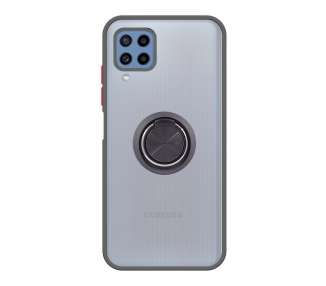 Funda Gel Compatible para Samsung Galaxy M22,M32 Imán con soporte Smoked