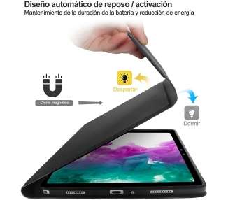 Funda con Teclado Bluetooth Compatible para Samsung Galaxy Tab S7,S8