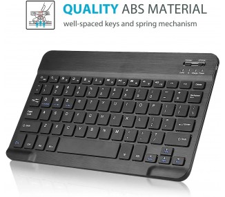 Funda con Teclado Bluetooth Compatible para Samsung Galaxy Tab A7 Lite