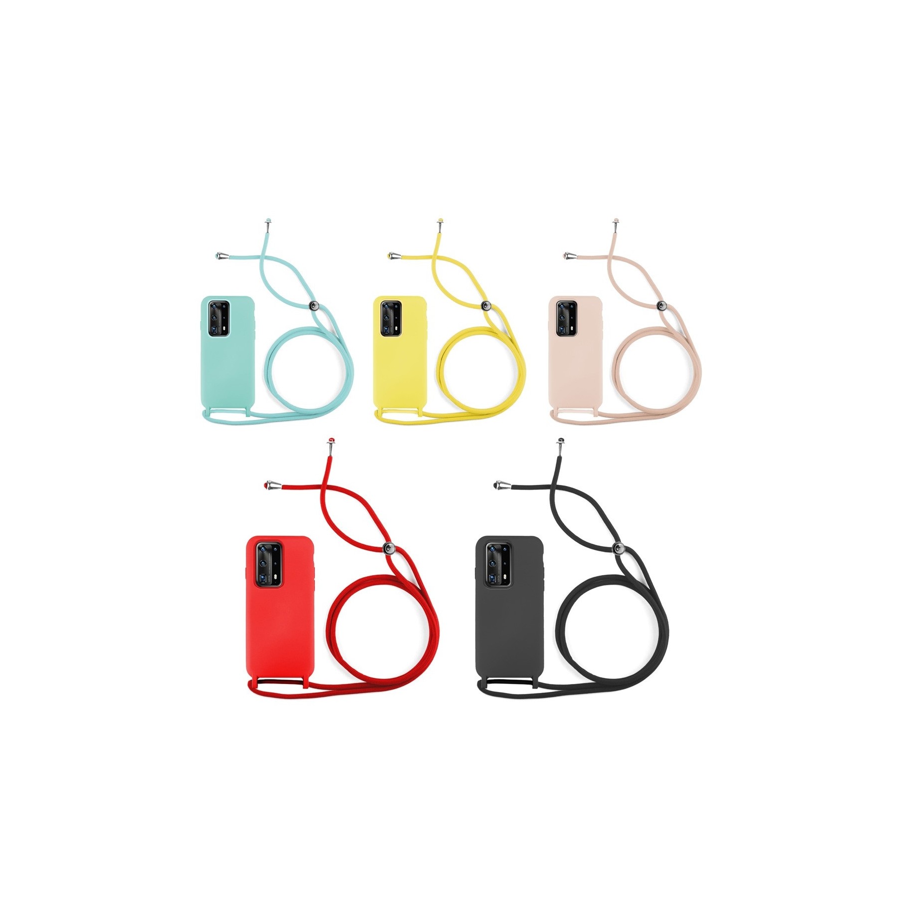 Funda suave con Cordón Compatible con Huawei P40 Pro