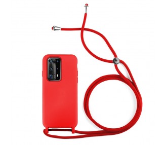 Funda suave con Cordón Compatible con Huawei P40 Pro