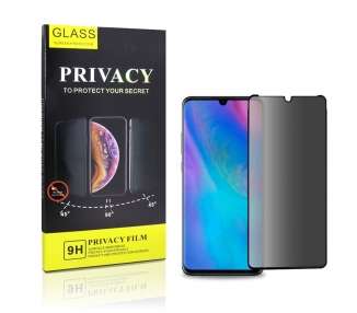 Cristal Templado Privacidad para Huawei P30 Protector de Pantalla 5D Curvo