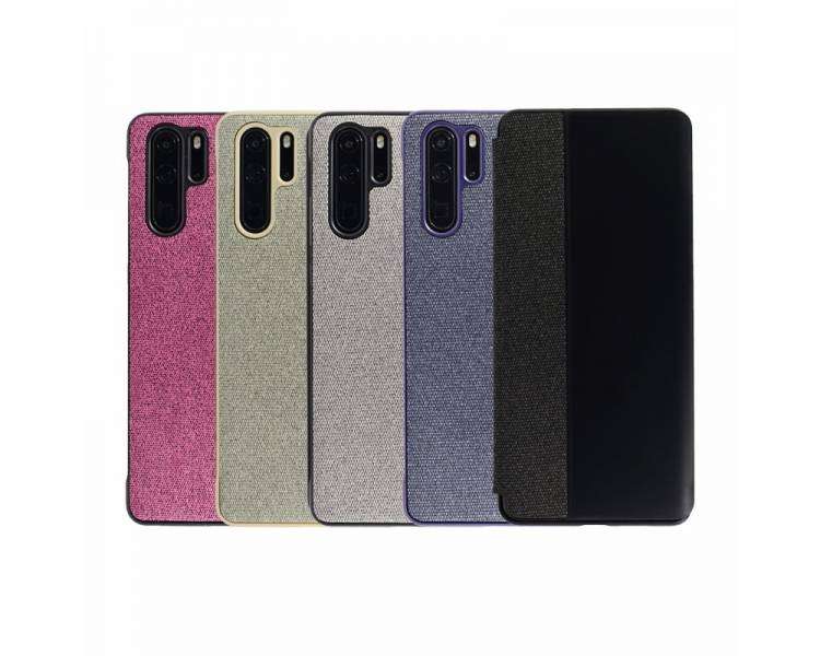 Funda Flip Compatible para Huawei P30 Clear View Tela - 5 Colores