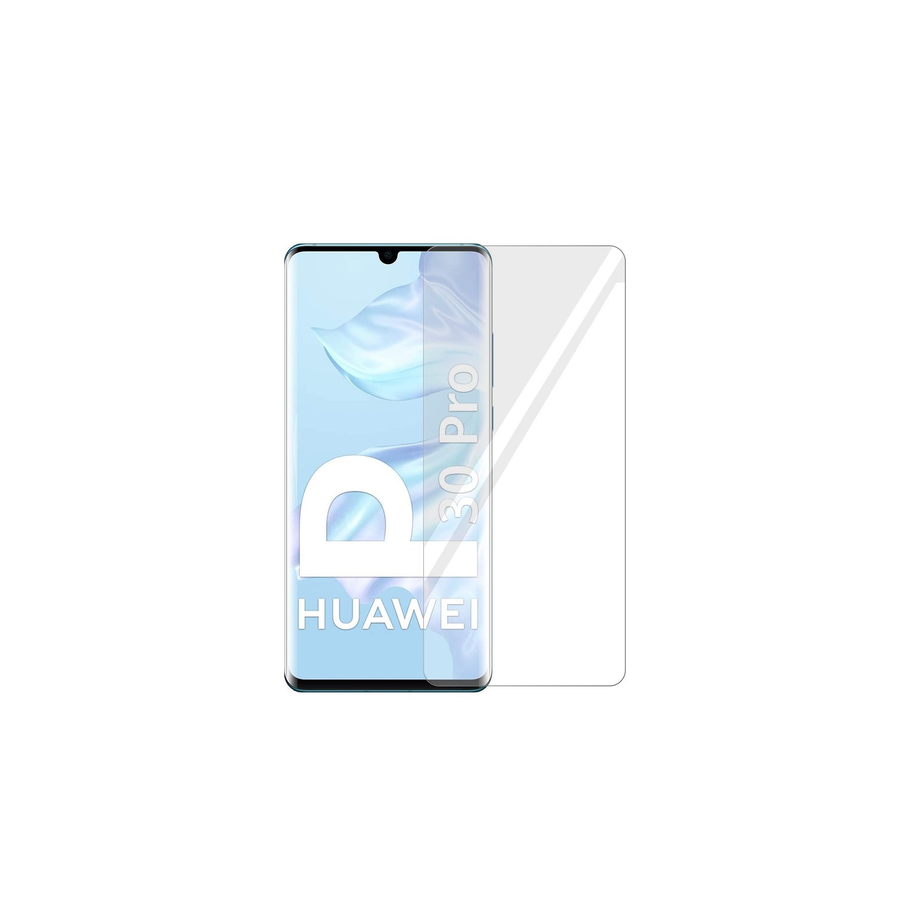 Cristal Templado Curvo para Huawei P30 Pro Protector de Pantalla Transparente