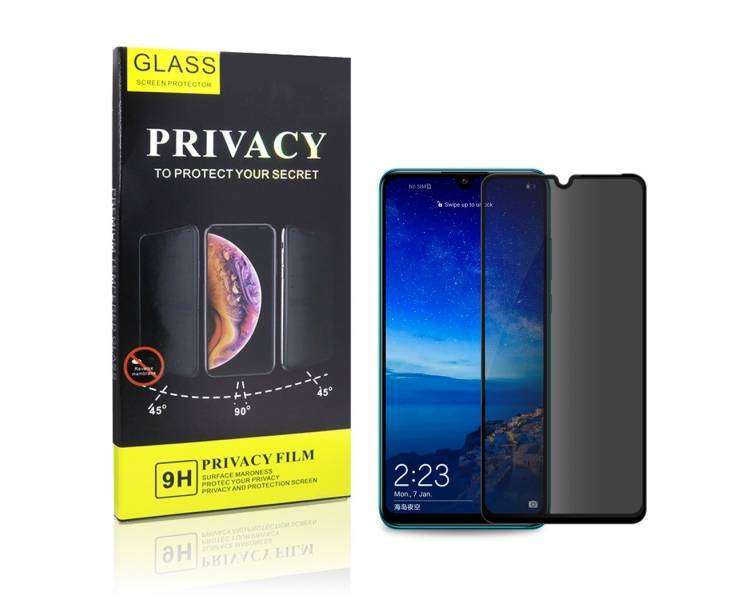 Cristal Templado Privacidad para Huawei P30 Lite Protector de Pantalla 5D Curvo