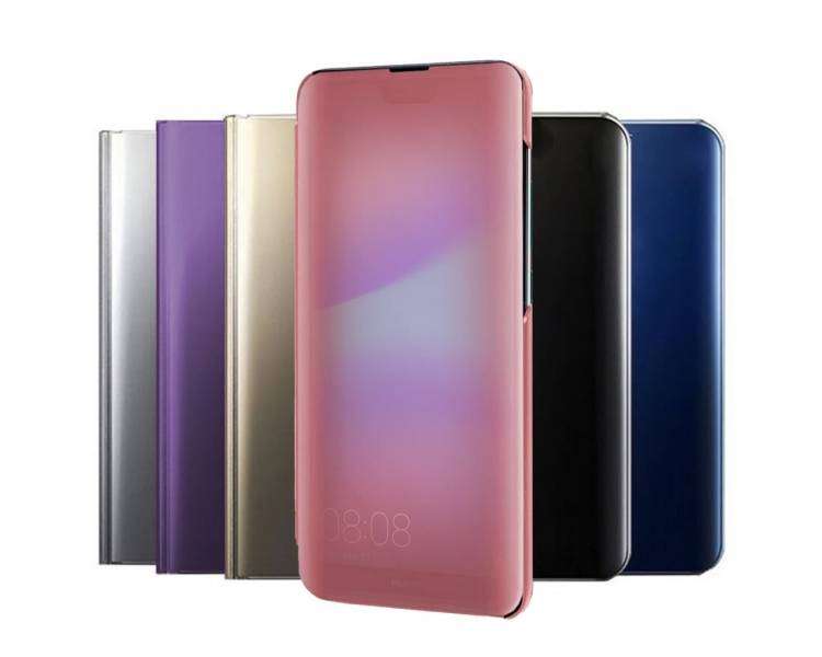 Funda Flip con Stand Compatible para Huawei P20 Clear View
