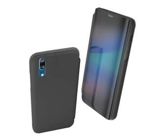 Funda Flip con Stand Compatible para Huawei P20 Clear View