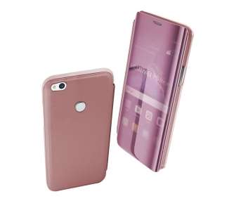 Funda Flip con Stand Compatible para Huawei P8 Lite 2017 Clear View