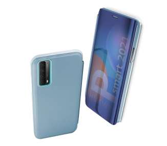 Funda Flip con Stand Compatible para Huawei P Smart 2021 Clear View