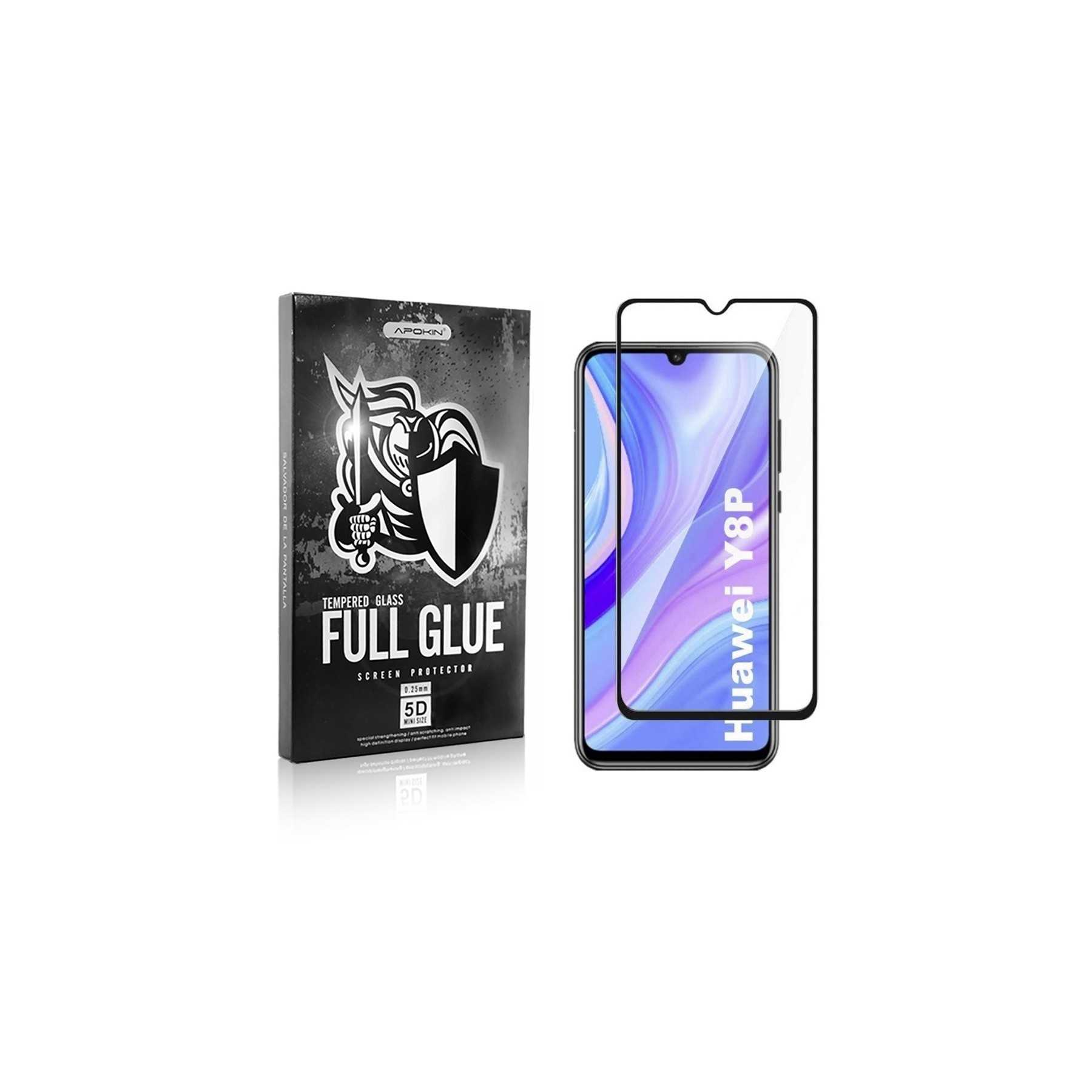 Cristal Templado Full Glue para Huawei P Smart S 2020 Protector Pantalla Curvo