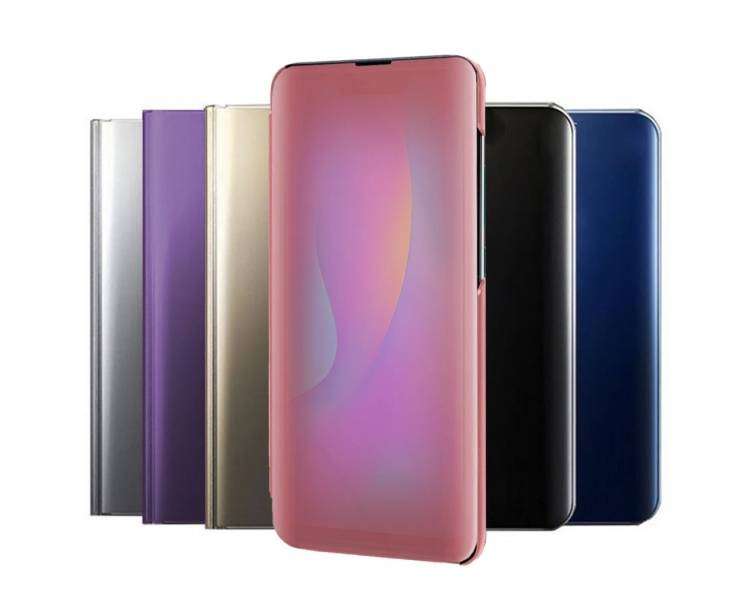 Funda Flip con Stand Compatible para Huawei P Smart Plus 2019 Clear View