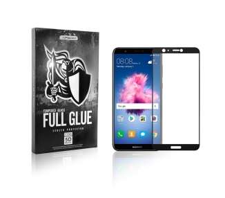 Cristal Templado Full Glue 5D para Huawei P Smart Protector Pantalla Curvo Negro