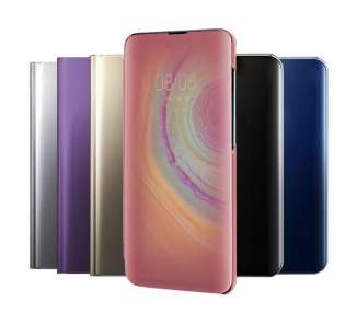 Funda Flip con Stand Compatible para Huawei Mate 30 Clear View