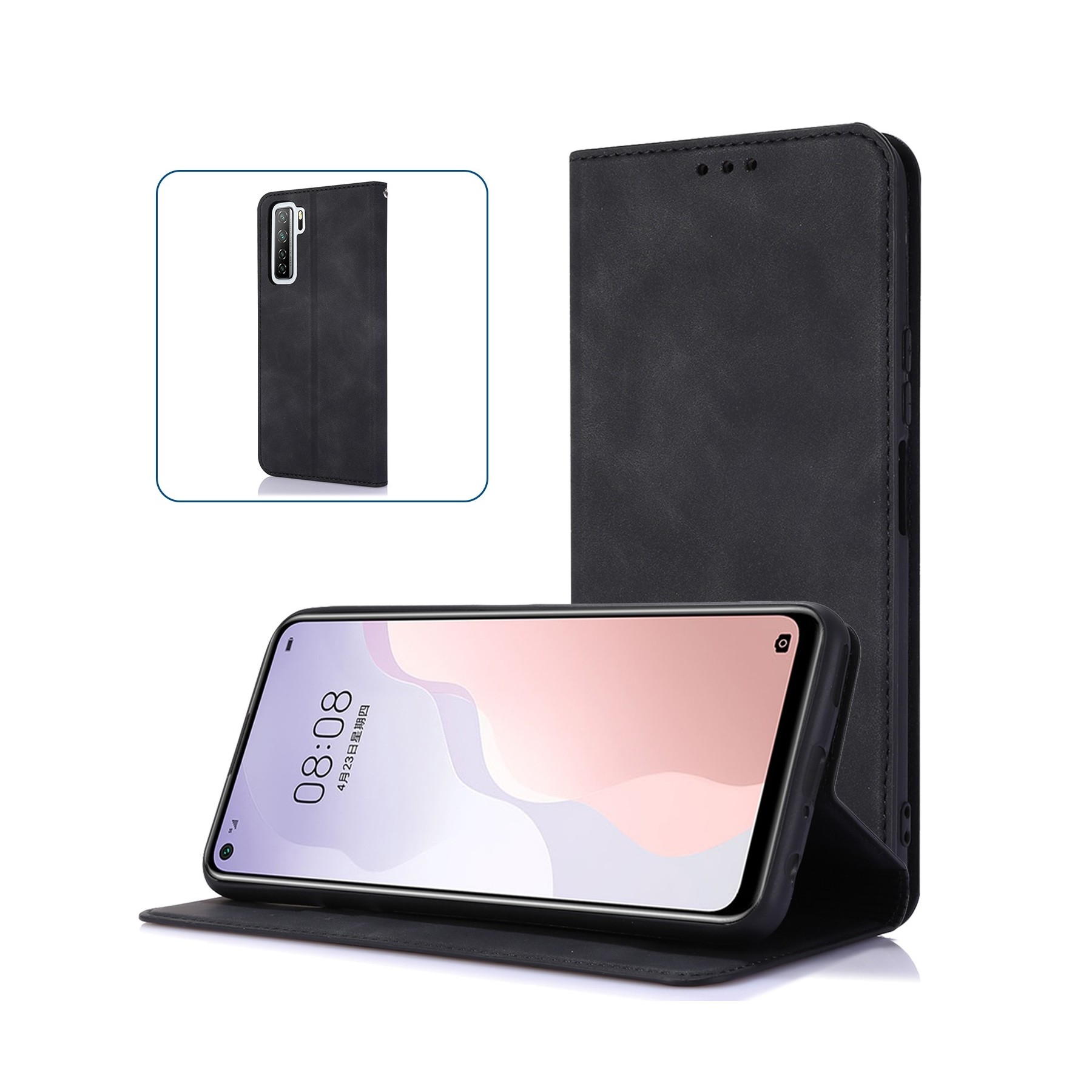 Funda Tapa con Tarjetero Compatible con Xiaomi Mi 11 Lite Polipiel