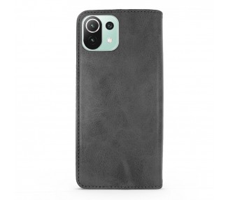 Funda Tapa con Tarjetero Compatible con Xiaomi Mi 11 Lite Polipiel