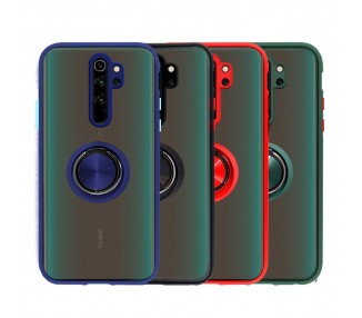 Funda Gel Compatible con Xiaomi Redmi Note 8 Pro con soporte Smoked