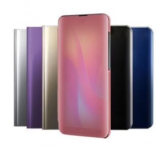 Funda Flip con Stand Compatible para Xiaomi Redmi 8A Clear View