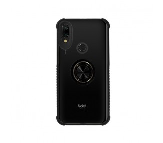 Funda Gel Antigolpe para Xiaomi Redmi 7 con Imán y Soporte de Anilla 360º