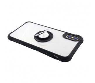 Funda Gel Antigolpe para Xiaomi Redmi 7 con Imán y Soporte de Anilla 360º