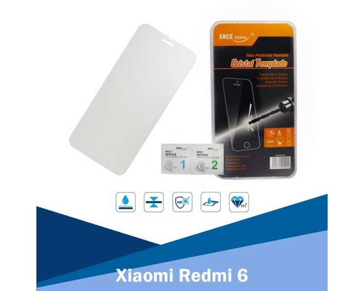 Cristal Templado Compatible con Xiaomi Redmi 6,6a Protector de Pantalla