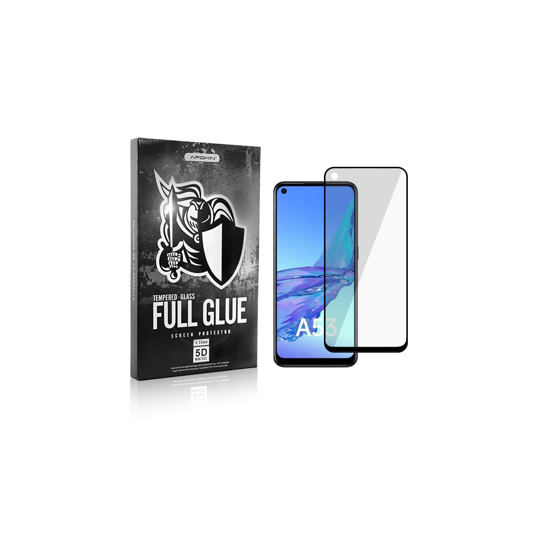 Cristal Templado para Oppo Reno A53,A53S,A54,Realme C17 8i Protector Pantalla