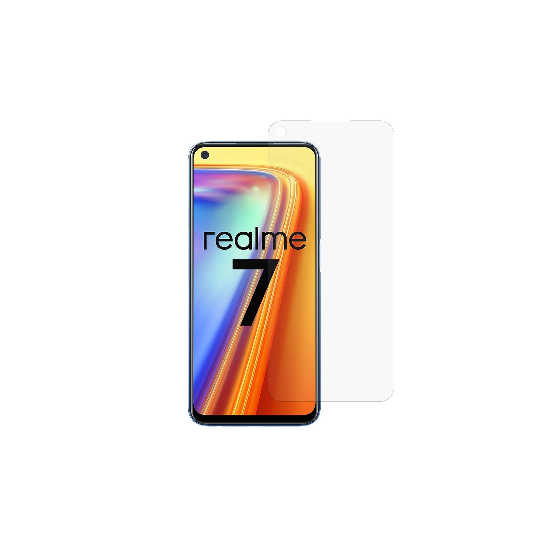 Cristal Templado Compatible con Realme 7 Protector de Pantalla