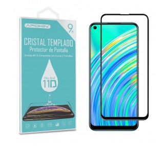 Cristal Templado Full Glue 11D para Realme C21Y,C25Y Protector Pantalla Curvo