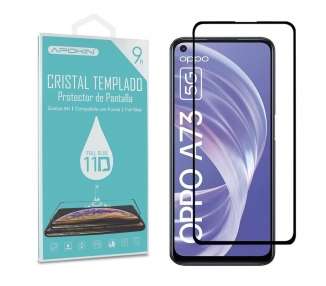 Cristal Templado Full Glue 11D Compatible con Oppo A73 Protector Pantalla Curvo