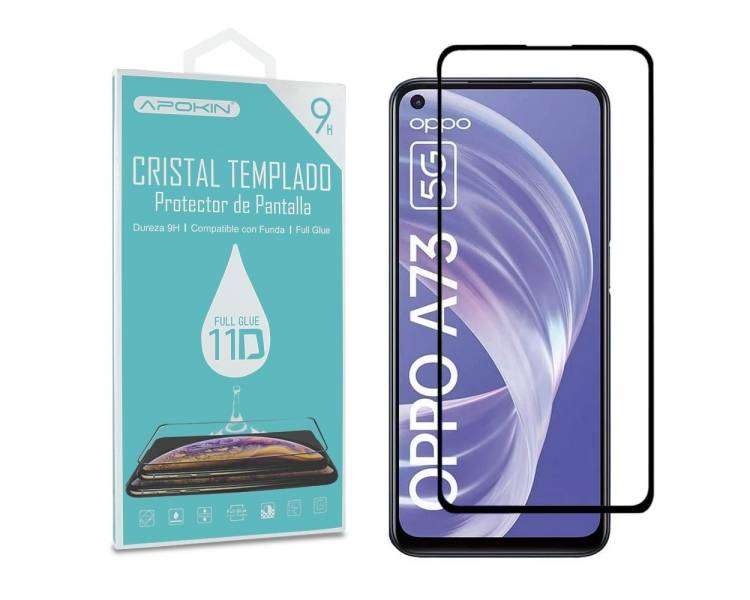 Cristal Templado Full Glue 11D Compatible con Oppo A73 Protector Pantalla Curvo