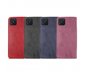 Funda Tapa con Tarjetero Compatible con Oppo Reno 4z Polipiel