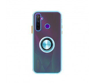 Funda Gel Compatible con Vivo Y21S Iman con soporte Smoked